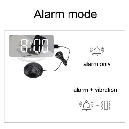 TS-8202 Multifunctional LED Vibration Mirroring USB Alarm Clock by bashfashion