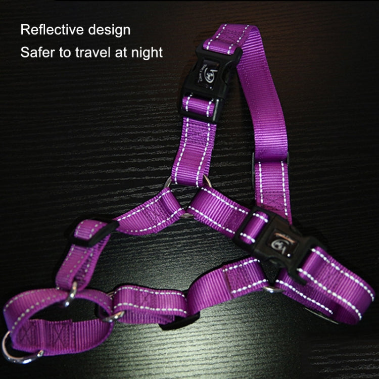 Glow Castle Pet Reflective Nylon Prevent Running Wild Chest Strap, Size: XL(Black) by Glow Castle