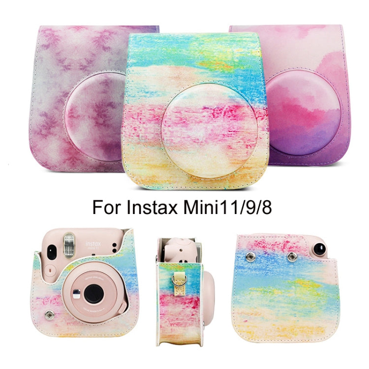 For Instax Mini11 / 9 / 8 PU Cortex Retro Camera Bag Protective Cover(Fantastic Cloud) by CAIUL