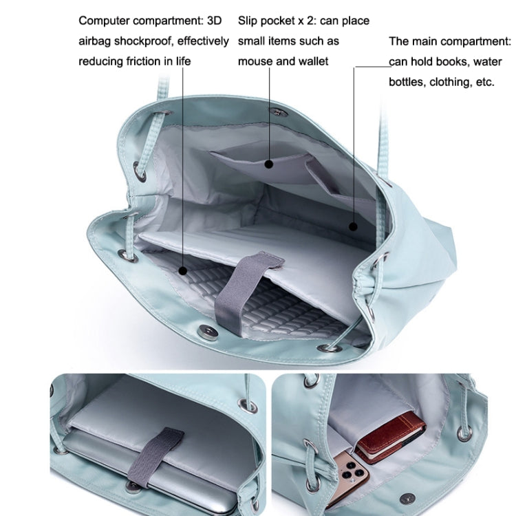 For Apple Macbook Shoulder / Handheld / Messenger Computer Bag, Size: Small(Black+Black PU Power Bag) by bashfashion