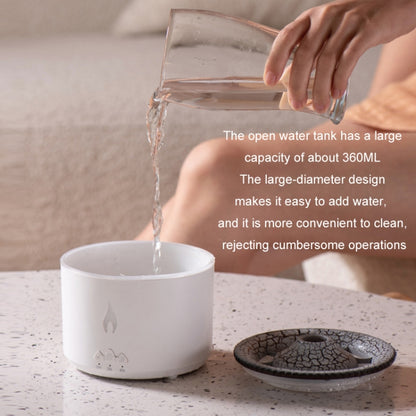 Volcanic Essential Oil Aroma Diffuser Ultrasonic Air Humidifier, Model: Full Split Remote Control(US Plug) by bashfashion