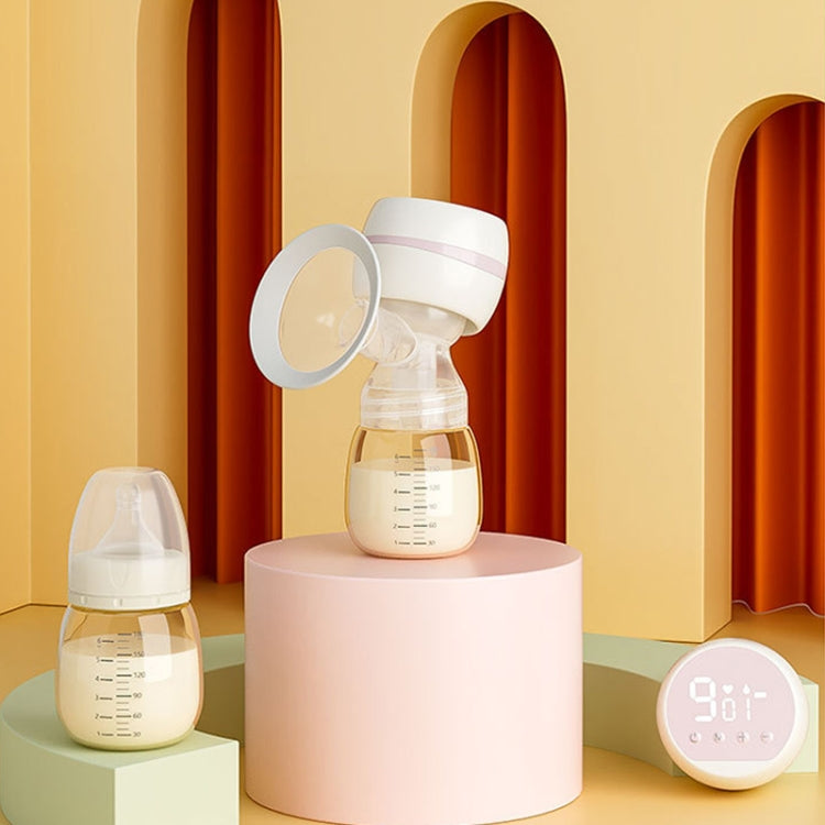 MZ-003 LED Digital Display Smart Adjustable Fully Automatic Massage Painless Silent Breast Pump(Pink) by bashfashion