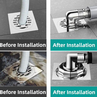 Elbow Type Washing Machine Floor Drain Joint Pipe Connector, Spec: A4 by bashfashion