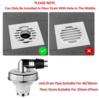 Elbow Type Washing Machine Floor Drain Joint Pipe Connector, Spec: A4 by bashfashion