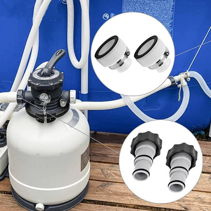For Intex Pool Hose Adapter with Internal Thread, Spec: 1 A Type Adapter by bashfashion