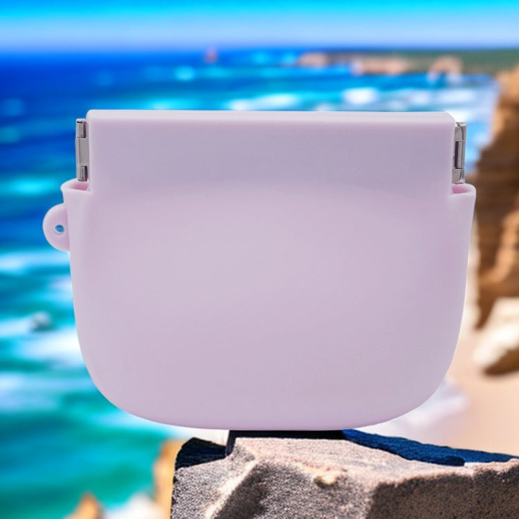 Silicone Elastic Coin Pouch Tie Handle Clasp Coin Storage Bag(Dark Green) by bashfashion