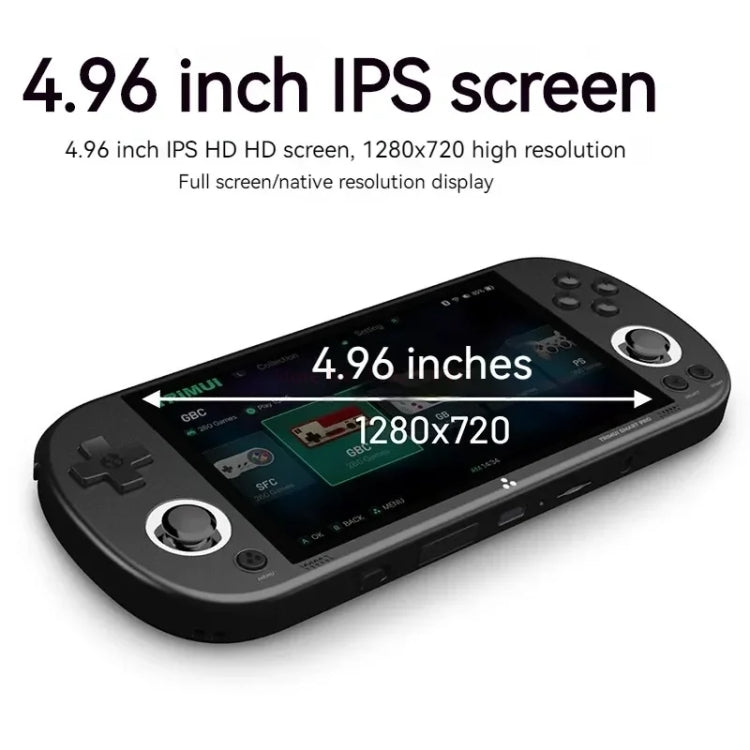 Trimui Smart Pro 4.96 Inch IPS Screen Handheld Game Console Open Source Linux System 128G(White) by Trimui