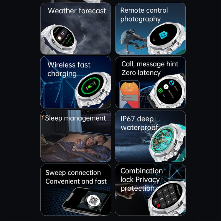 WS-37 1.43-Inch AMOLED IP67 Waterproof Health Monitoring Bluetooth Call Smart Watch(Red) by bashfashion