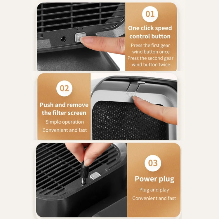 Desktop Range Hood Barbecue Small Movable Liftable Extractor Hood 2 Wind Speeds Adjust US Plug by bashfashion