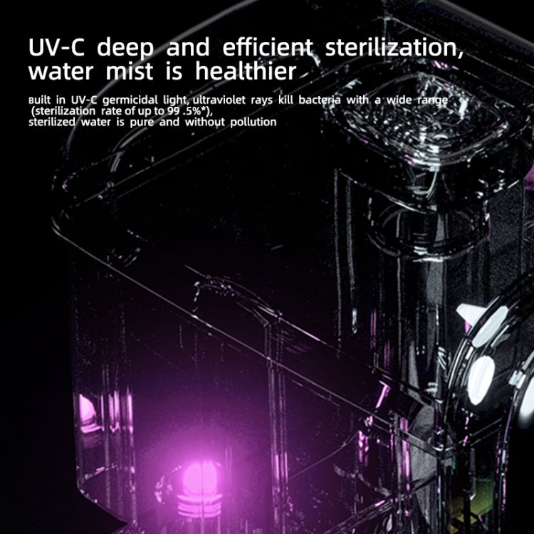 FS101 3.5L Colorful Light Home Bluetooth Music Aromatherapy Humidifier, Spec: EU Plug(Whtie) by bashfashion