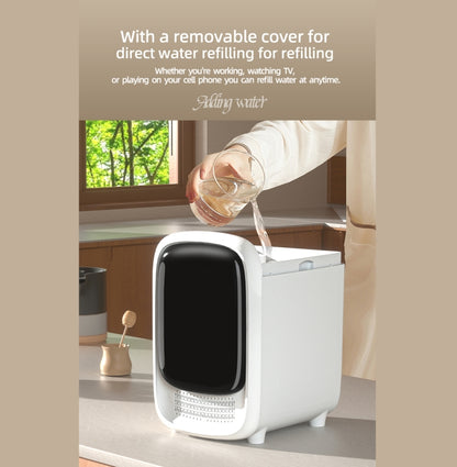 FS101 3.5L Colorful Light Home Bluetooth Music Aromatherapy Humidifier, Spec: EU Plug(Whtie) by bashfashion