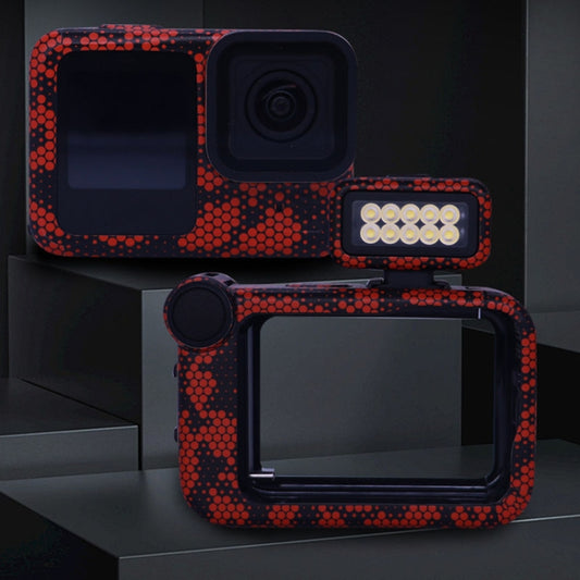 For GOPro HERO13 Black Camera Stickers Body Protective Film, Style: 17 Snake Scale Red by bashfashion