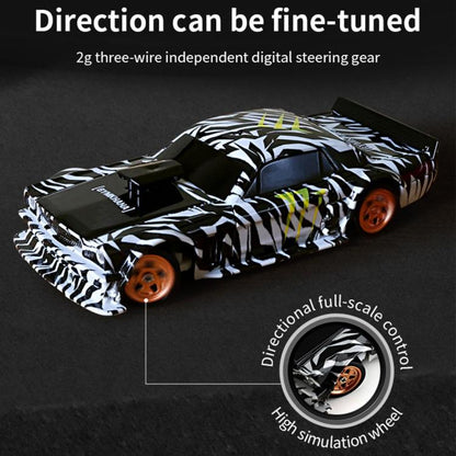 1:43 Full Scale Mini 4WD Drifting Charging Remote Control Car, Color: 4301G Black Mustang With Gyroscope by bashfashion