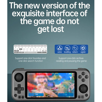 CB408 4.7-inch Touch Screen Handheld Game Console Supports WiFi Android 11 +Linux System 64G(Gray) by bashfashion