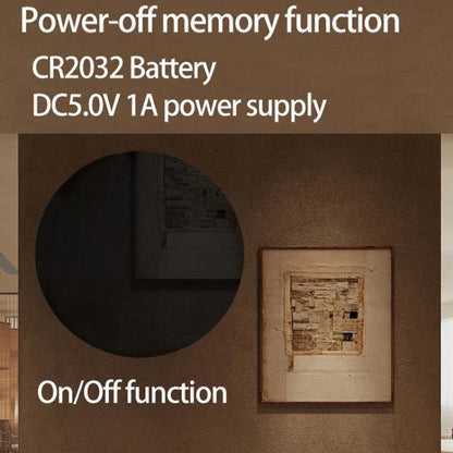 11.6-Inch White Light Wall Clock With Remote Control Multi-Functional Alarm Clock Black+Cloth by bashfashion