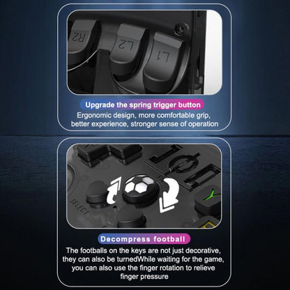 Portable Open Source GBA/FC Arcade Handheld Game Console, Size: 128G(Transparent Gray) by bashfashion