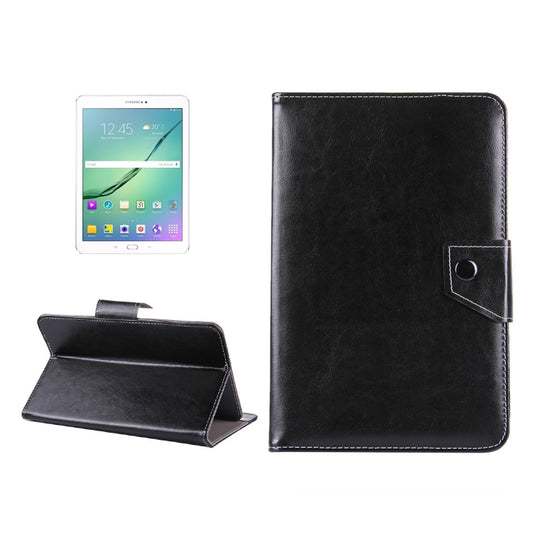 10 inch Tablets Leather Case Crazy Horse Texture Protective Case Shell with Holder for Asus ZenPad 10 Z300C, Huawei MediaPad M2 10.0-A01W, Cube IWORK10(Black) by bashfashion